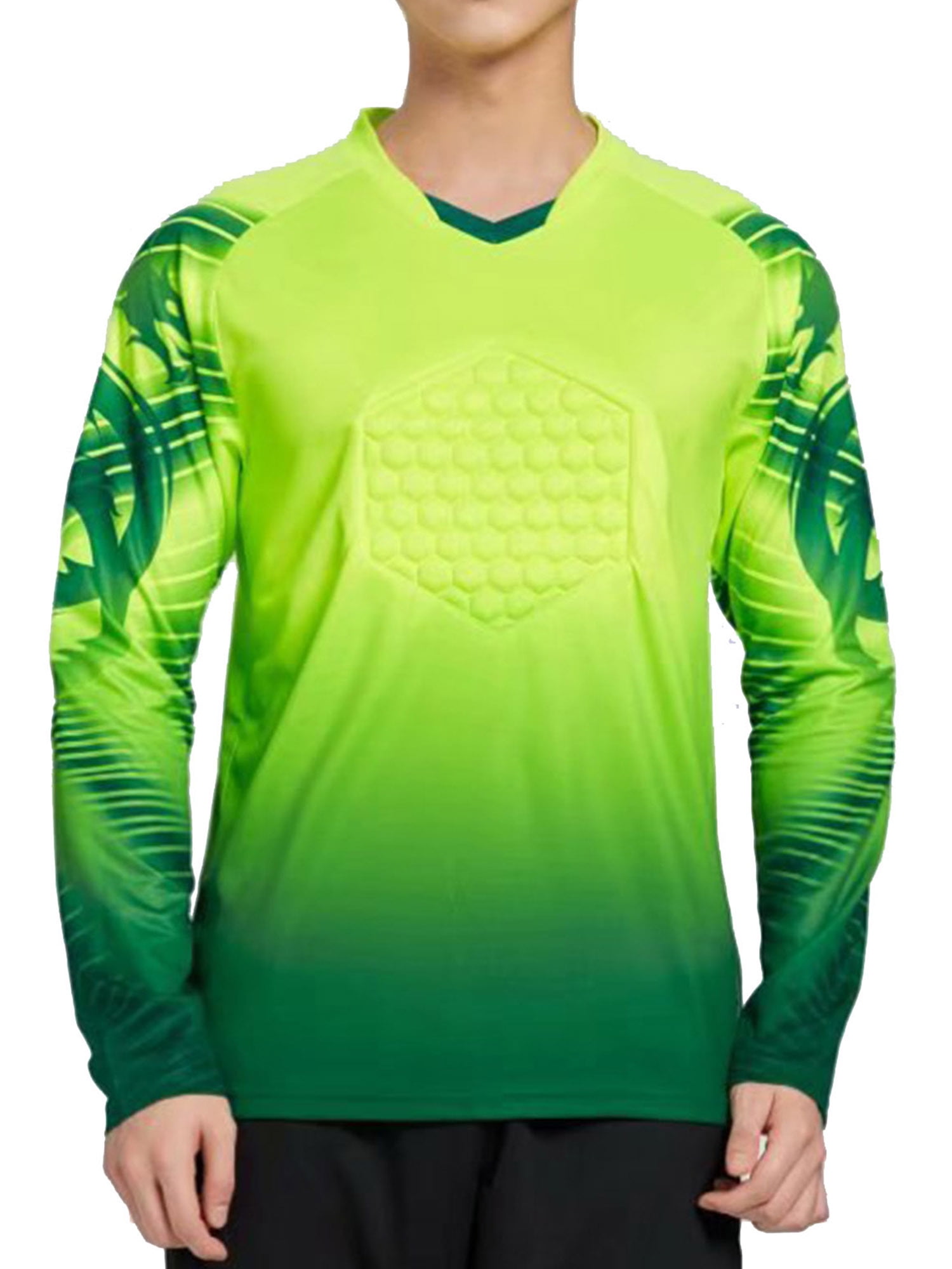DPOIS Kids Boys Protective Goalie Shirt Long Sleeve Goalkeeper Football