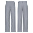 thumbnail image 1 of DPOIS Kids Boys School Uniform Straight-Fit Flat-Front Dress Pants Grey 8, 1 of 3