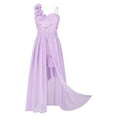 thumbnail image 1 of DPOIS Kids Flower Girl Dress Formal Wedding Bridesmaid Maxi Dress Lavender 12, 1 of 7