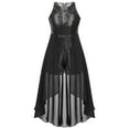 thumbnail image 1 of DPOIS Kids Flower Girl Dress Wedding Party Chiffon Sequins Dress Black 16, 1 of 6