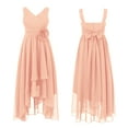 thumbnail image 1 of DPOIS Kids Flower Girls Pleated Chiffon Junior Bridesmaid Dress, 1 of 5