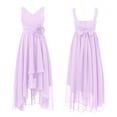 thumbnail image 1 of DPOIS Kids Flower Girls Pleated Chiffon Junior Bridesmaid Dress, 1 of 5