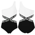 thumbnail image 1 of DPOIS Kids Girls 1Ps Swimsuit Single Shoulder Strap Bodysuit Jumpsuit Black 8, 1 of 6