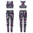 thumbnail image 1 of DPOIS Kids Girls Athletic Racer Back Crop Top and Leggings Camouflage Set, 1 of 7
