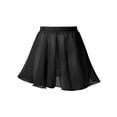 thumbnail image 1 of DPOIS Kids Girls Basic Chiffon Wrap Skirt Ballet Pull-On Skirt Black 15-16, 1 of 5