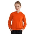 thumbnail image 1 of DPOIS Kids Girls Boys Long Sleeve Hooded Sweatshirt Pullover Hoodies Orange 5-6, 1 of 7