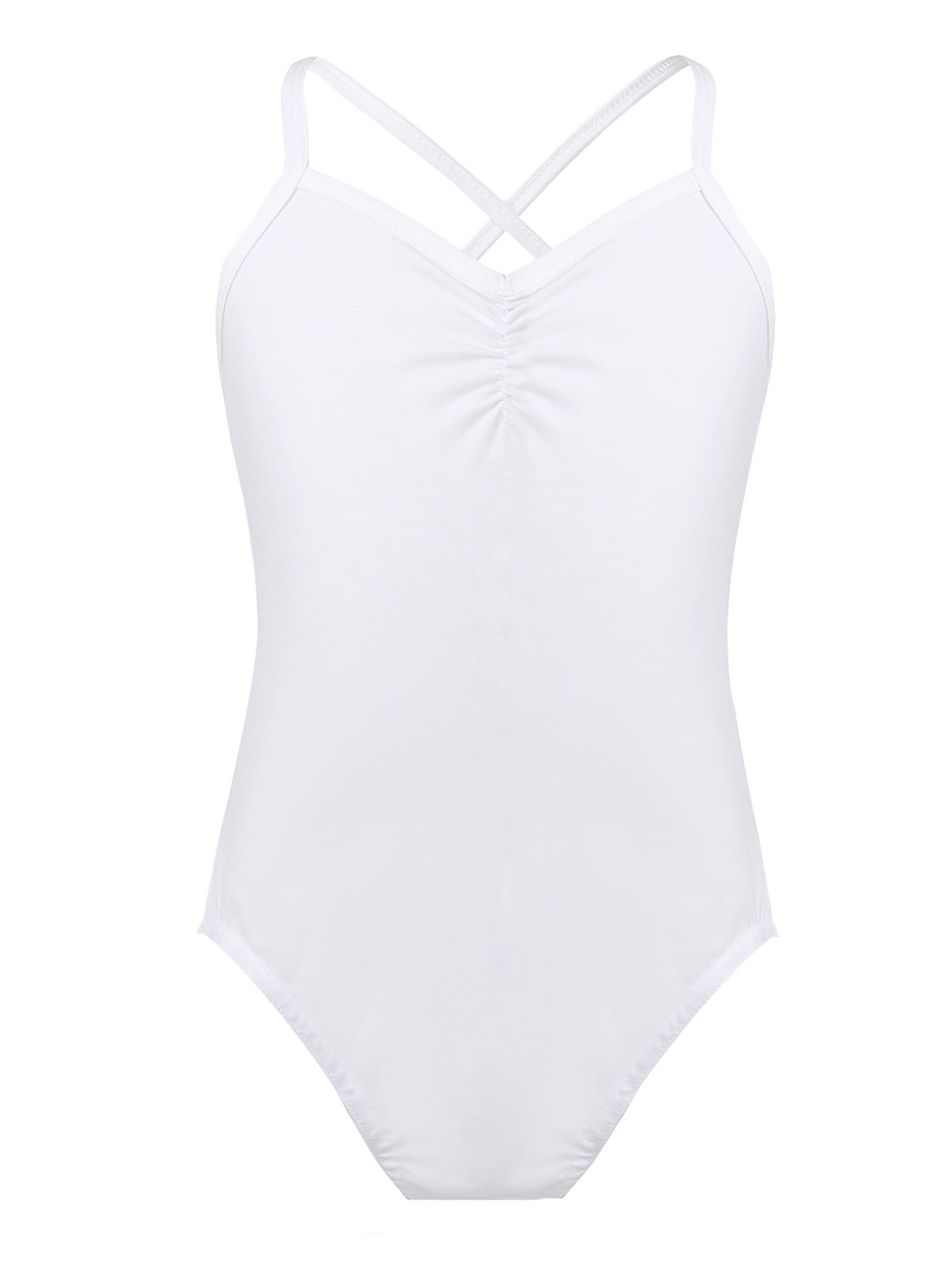 Aurora Core Youth Camisole Leotard (White)