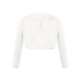 thumbnail image 1 of DPOIS Kids Girls Knit Cropped Bolero Shrug Cardigan Sweater Dress Coat White 13, 1 of 8