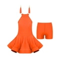 thumbnail image 1 of DPOIS Kids Girls Latin Dress Tango Ballroom Rumba Samba Dance Dress with Boxer Shorts, 1 of 4