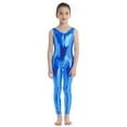 thumbnail image 1 of DPOIS Kids Girls Metallic Shinny Tank Top Gymnastics Leotard Ballet Dance Wear Jumpsuit, 1 of 7