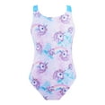 thumbnail image 1 of DPOIS Kids Girls One-Piece Sleeveless Criss Cross Swimsuit Sport Athletic Bathing Suit Sky Shading Cartoon 6, 1 of 7