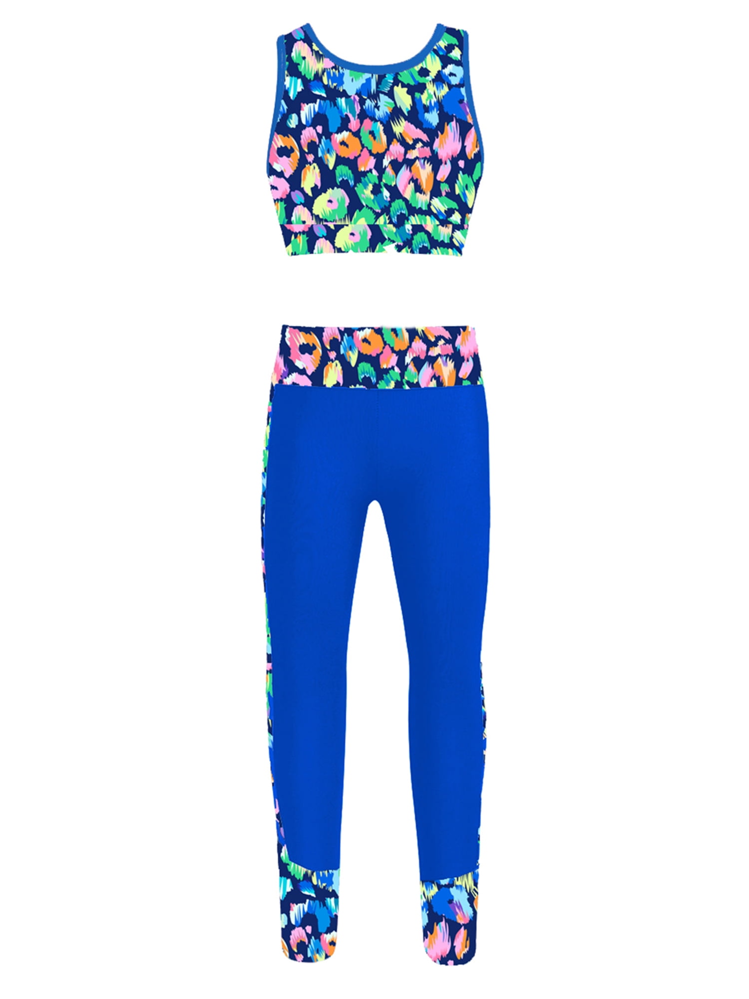Set Gym Tonic crop top and leggings with hearts pattern (6-16 years)