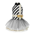 thumbnail image 1 of DPOIS Kids Girls Xmas Sleeveless Striped Ballet Tutu Dress Dancewear Christmas Party Candy Cane Costume Black 14, 1 of 5