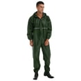 thumbnail image 1 of DPOIS Motorcycle Rain Suit for Men & Women Waterproof Raincoat Coveralls Dark Green XL, 1 of 7