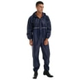 thumbnail image 1 of DPOIS Motorcycle Rain Suit for Men & Women Waterproof Raincoat Coveralls Navy Blue XL, 1 of 7