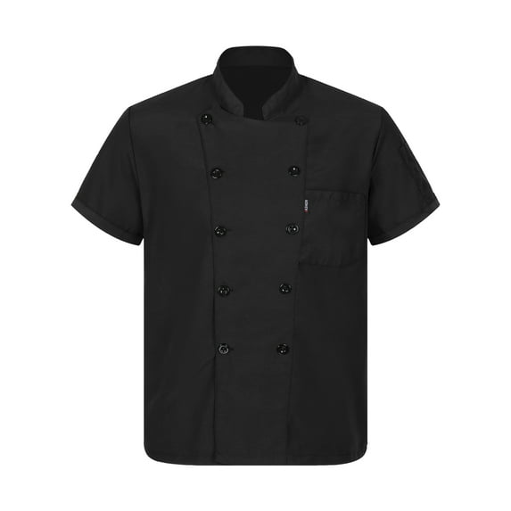 DPOIS Unisex Men Women Chef Coat Chef Jacket Kitchen Cooking Uniforms C01 XXL