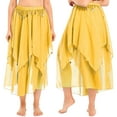 thumbnail image 1 of DPOIS Women Belly Dance Skirts Long Chiffon Training Performance Dancing Skirt, 1 of 4