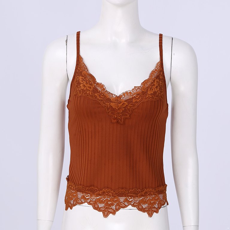 ★AAKAM★ Laced CROS2 Patch Half Top DPOIS Women Lace Patchwork Crop Top Y2k Cropped Ribbed