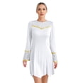 thumbnail image 1 of DPOIS Women Liturgical Praise Dance Dress Worship Praise Tunic Church Praisewear White L, 1 of 7