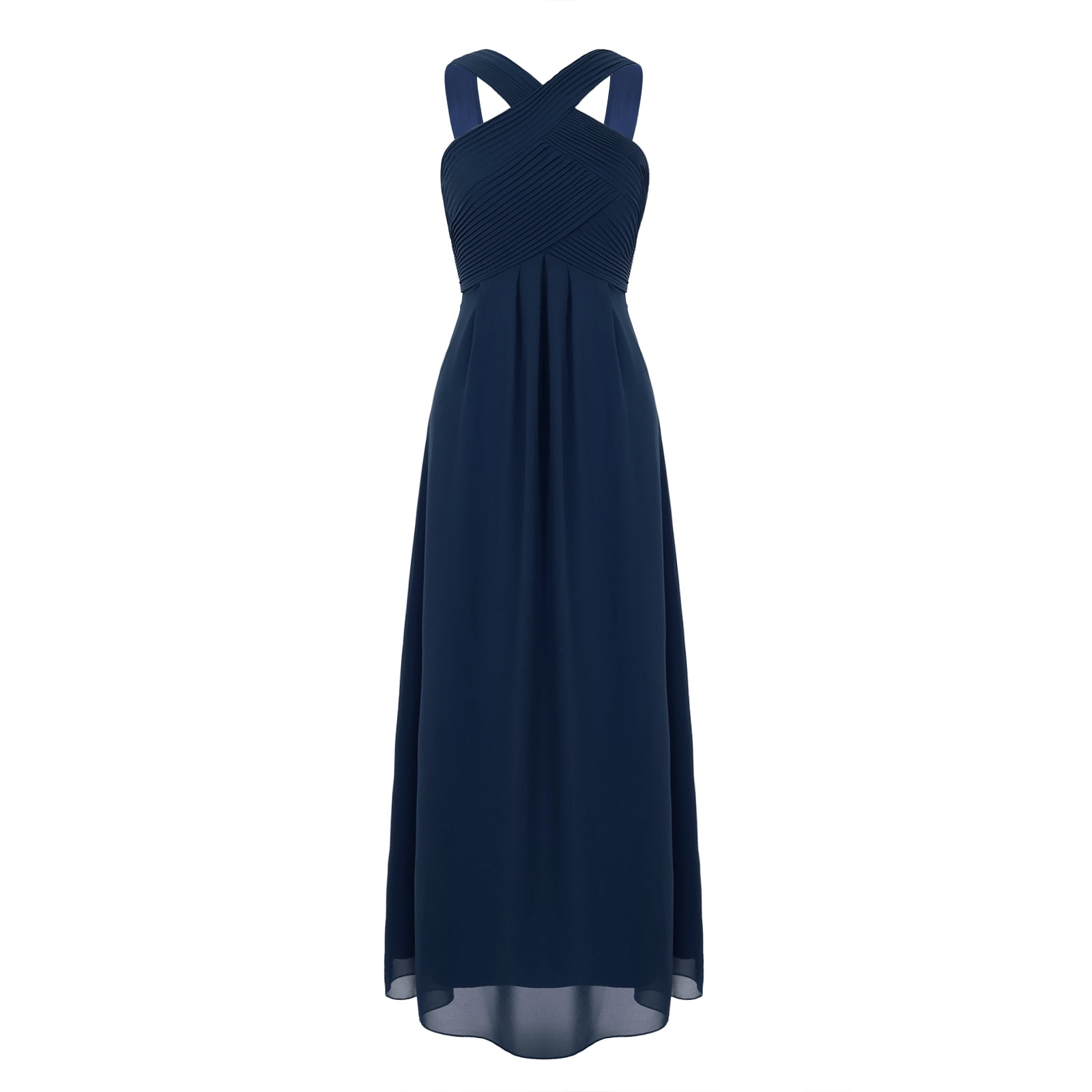 DPOIS Women's Criss Cross Halterneck Bridesmaid Dress - Walmart.com DPOIS Women's Criss Cross Halterneck Bridesmaid Dress - Walmart.com