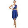 thumbnail image 1 of DPOIS Women's Liturgical Praise Dance Dress Sleeveless Worship Dance Dress Blue M, 1 of 7