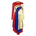 thumbnail image 1 of DPOIS Womens Liturgical Worship Praise Dance Dress Red M, 1 of 7