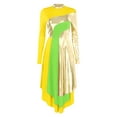 thumbnail image 1 of DPOIS Womens Liturgical Worship Praise Dance Dress Yellow XXL, 1 of 7
