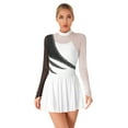 thumbnail image 1 of DPOIS Womens Shiny Rhinestones Figure Ice Skating Dress Gymnastics Leotards White S, 1 of 7