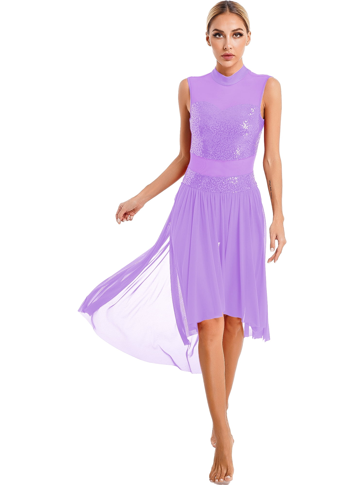 purple leotard dress Girls Purple Leotard With Strappy Back Details