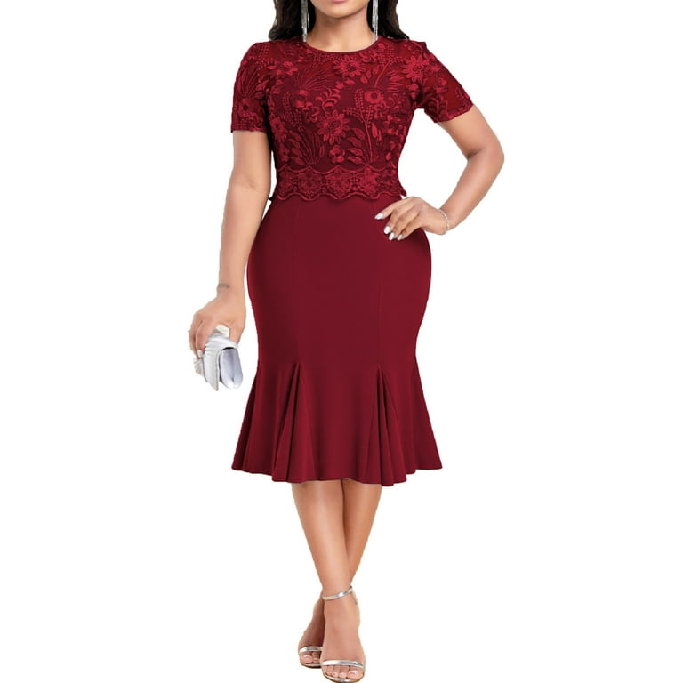 Elegant Embroidered Bodycon Dress Elegant Embroidered Bodycon Dress