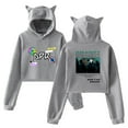 thumbnail image 1 of DPR Ian Hoodie Sweatshirt for Girls Cat Ear Crop Top Women Casual Girl Youth Streetwear, 1 of 2