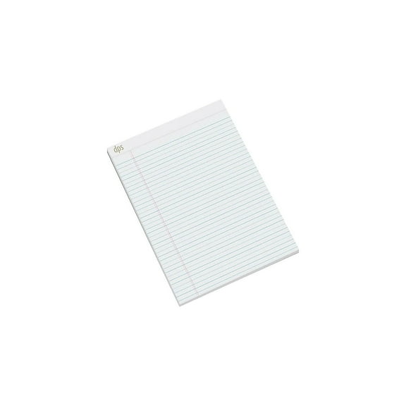 DPS by Staples Notepads Letter Sized (8.5" x 11.75") White 12/PK 814000