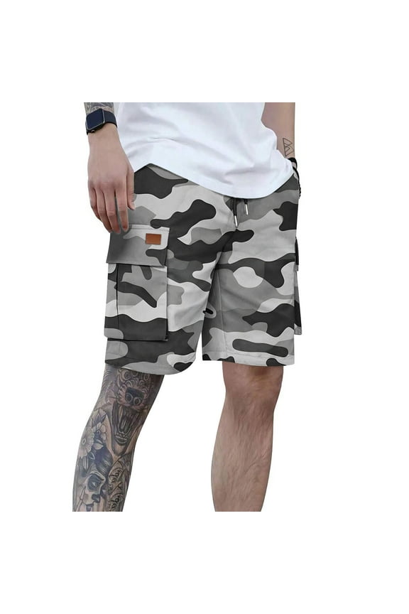 Men's Army Military BDU Cargo Shorts,Camouflage for Work Fishing Camping Casual Wear,Camouflage,Big and Tall Men XL