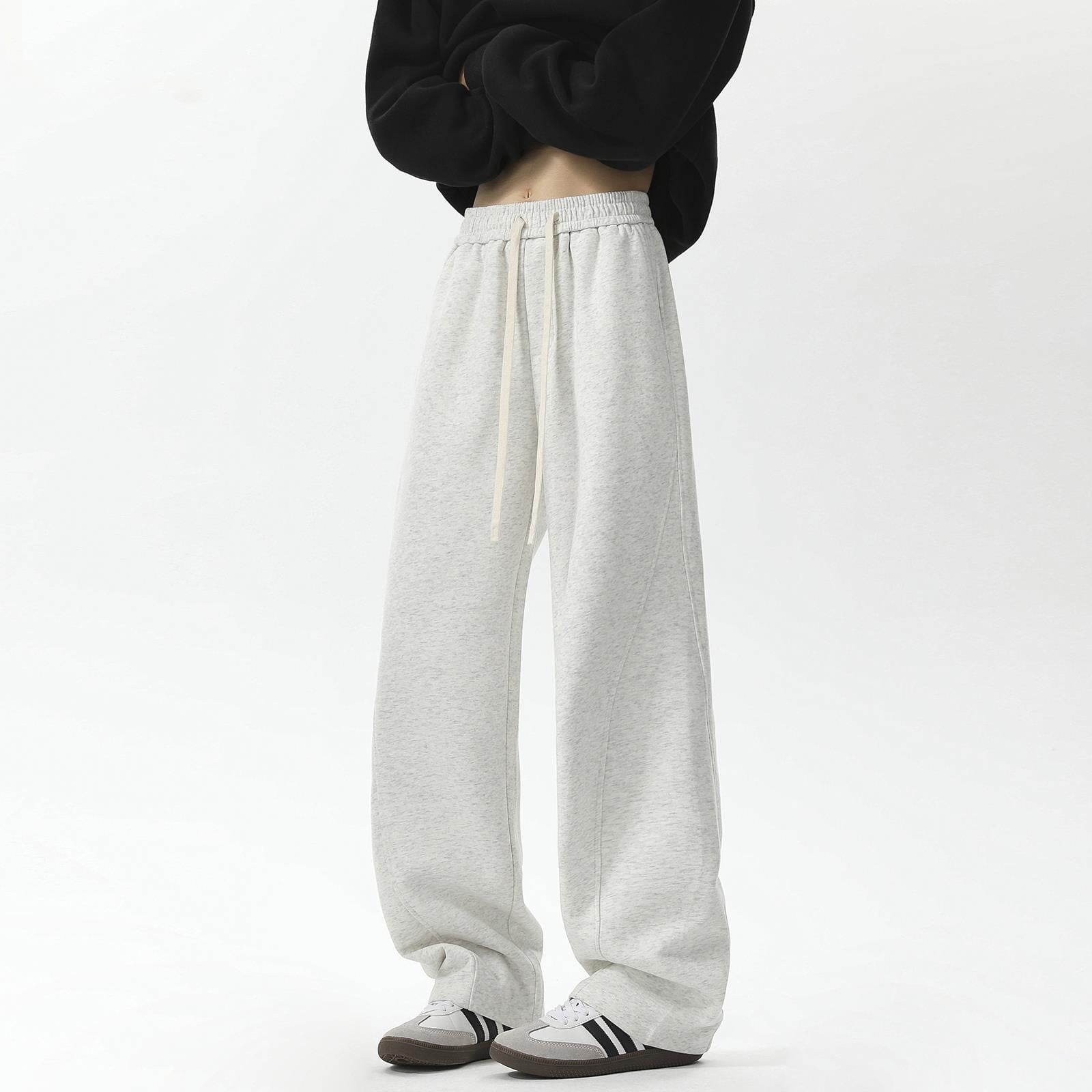 DPTALR Men's Baggy Sweatpants Elastic Waist Drawstring Wide Leg Lounge — free download