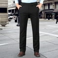 thumbnail image 1 of DPTALR Men's Business Casual Solid Color Suit Pants,Black33, 1 of 6