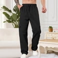 thumbnail image 1 of DPTALR Men's Cargo Jogger Pants with Drawstring Elastic Waist and Pockets,Black Big and Tall Men XL, 1 of 7