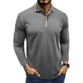 thumbnail image 1 of DPTALR George Men's Casual Fashion Button Down Print Long Sleeve Work Shirt,Turndown Collar,Dark Gray,Big and Tall Men M, 1 of 6