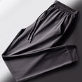 thumbnail image 1 of DPTALR Men's Casual Fashion Solid Color Elastic Waist Drawstring Pants,BlackL, 1 of 4