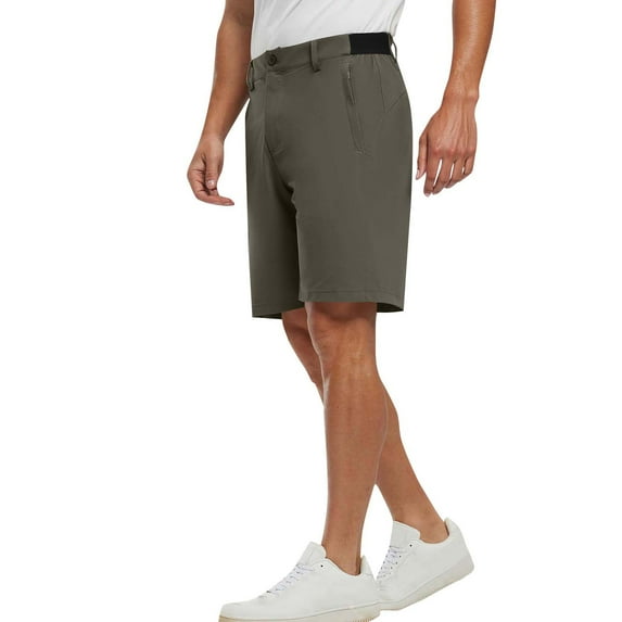 DPTALR Men's Casual Lightweight Golf Shorts with Stretch, Quick Dry & Breathable Work Shorts #Army Green Big and Tall Men XXXL