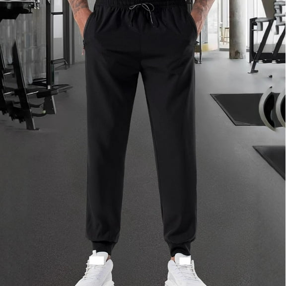 DPTALR George Men's Elastic Waist Drawstring Tapered Twill Chinos with Pockets,BlackXXL