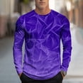 thumbnail image 1 of DPTALR George Men's Fashion Casual Printed Sports Long Sleeve Round Neck Shirts,Dark Blue,Big and Tall Men XXL, 1 of 5