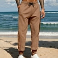 thumbnail image 1 of DPTALR George Men's High Waist Fleece Joggers with Pockets Cotton Baggy Lounge Athletic Pants,Coffee Big and Tall Men XXL, 1 of 6