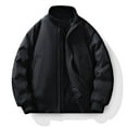 thumbnail image 1 of DPTALR Men's Lightweight Insulated Water-Repellent Winter Puffer Coat,Black,Big and Tall Men XL, 1 of 9