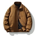 thumbnail image 1 of DPTALR Men's Lightweight Insulated Water-Repellent Winter Puffer Coat,Coffee,Big and Tall Men M, 1 of 9