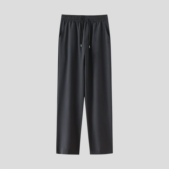 DPTALR Men's Plus Size Solid Color Harem Pants Elastic Waist Drawstring with Pockets,Dark GrayXXXXL