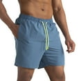 thumbnail image 1 of DPTALR George Men's Quick Dry Swim Trunks,Swimwear with Zipper Pocket,Bathing Suits,Light Blue,Big and Tall Men XXXXL, 1 of 4