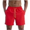 thumbnail image 1 of DPTALR George Men's Quick Dry Swim Trunks,Swimwear with Zipper Pocket,Bathing Suits,Watermelon Red,Big and Tall Men XL, 1 of 3