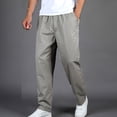 thumbnail image 1 of DPTALR Men's Relaxed Fit Casual Cargo Chino Pants with Elastic Drawstring Waist, KhakiXXXXL, 1 of 6