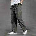thumbnail image 1 of DPTALR George Men's Slim Solid Casual Cargo Pants，Straight Fit，Outdoor Sports,Army Green Big and Tall Men XXXL, 1 of 5