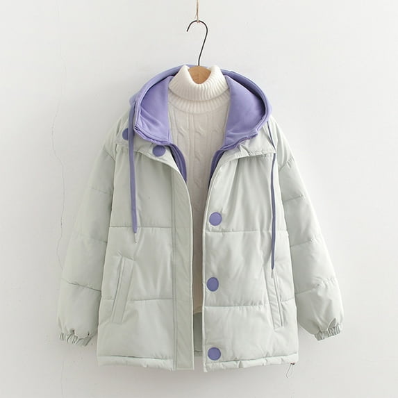 DPTALR Men's Solid Color Casual Hooded Long Sleeve Winter Warm Parka,Gray,Big and Tall Men M